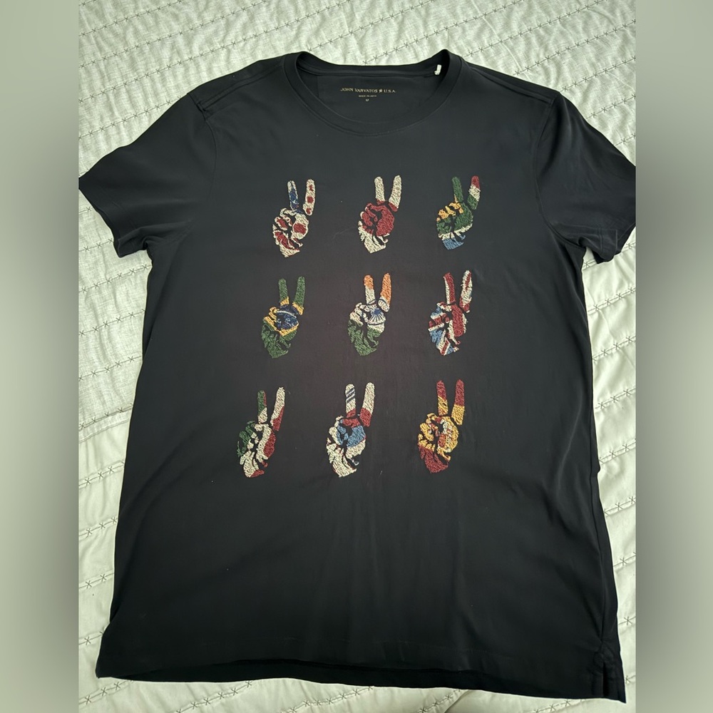 John Varvatos STAR USA multi color peace hand